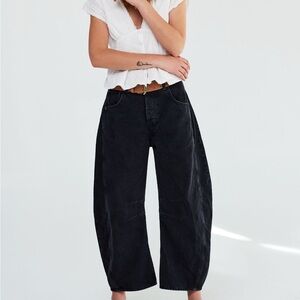 We The Free Good Luck Mid-Rise Barrel Jeans